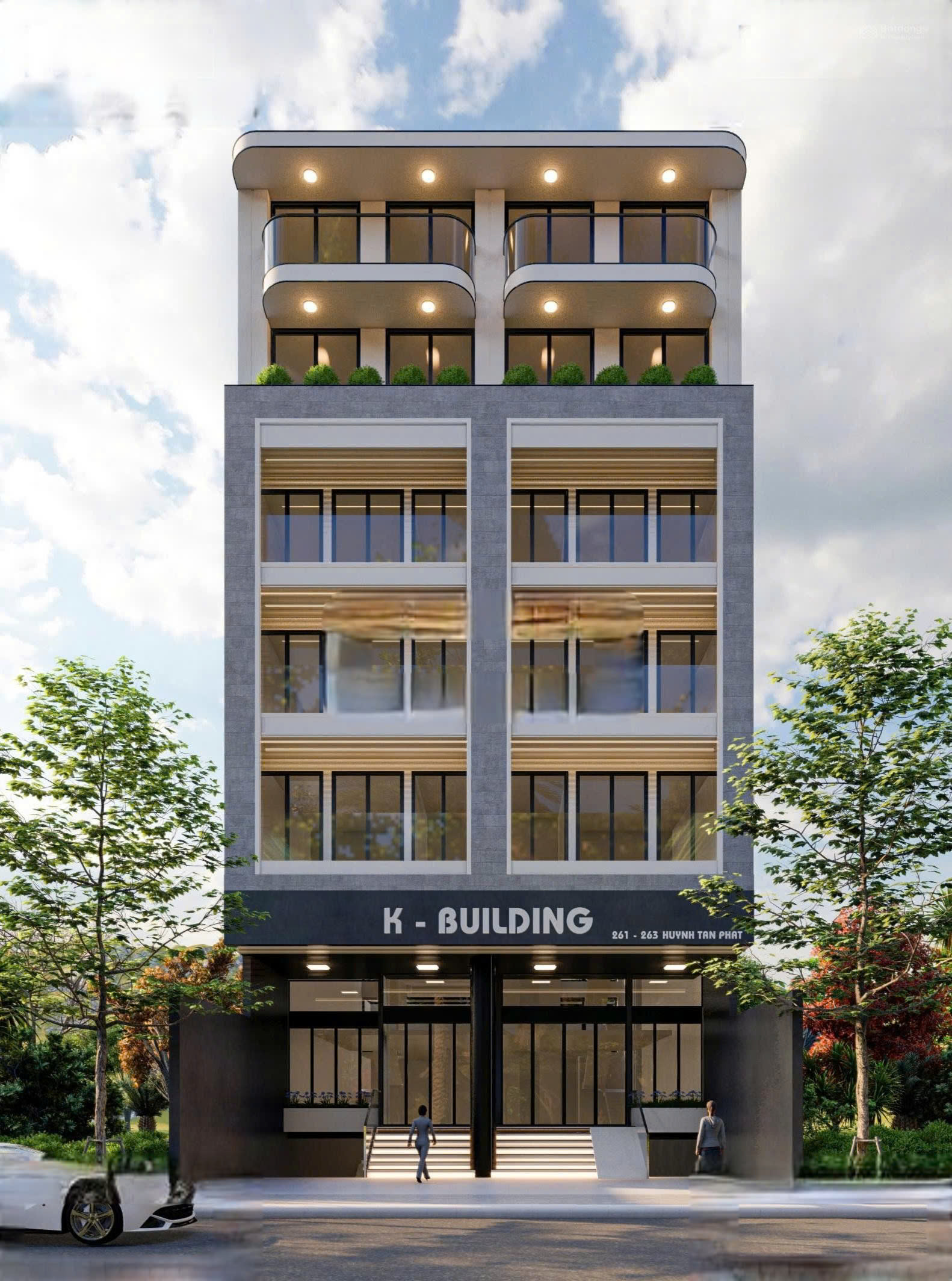 Tòa nhà cho thuê đường Huỳnh Tấn Phát Quận 7