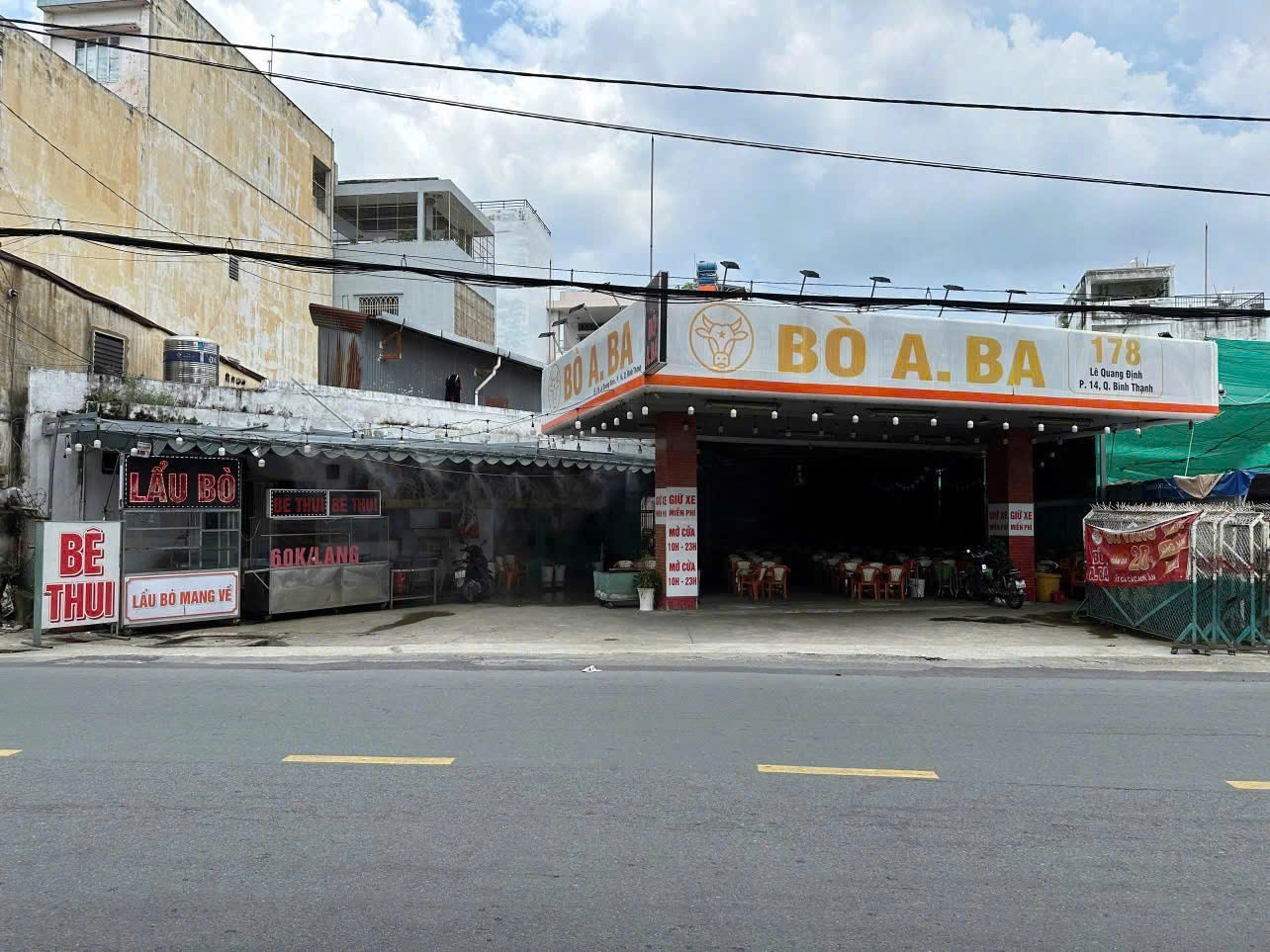 Bán nhà mặt tiền đường Lê Quang Định diện tích: 14x46m trệt