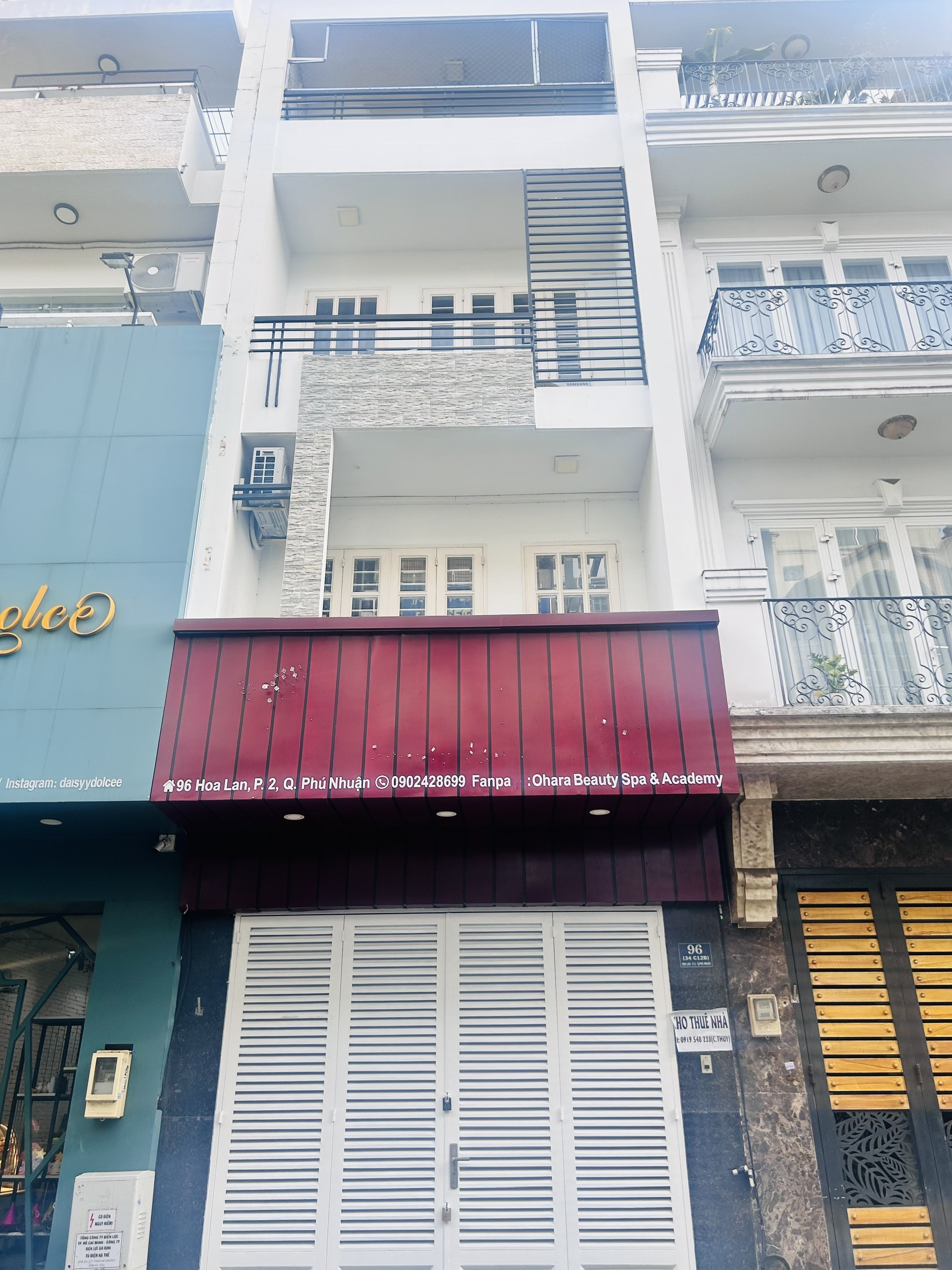 Cho thuê nhà mặt tiền 96 Hoa Lan