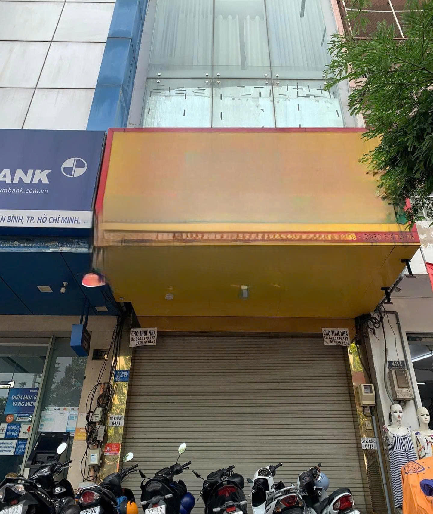 Cho thuê nhà mặt tiền đường Lý Thường Kiệt quận Tân Bình