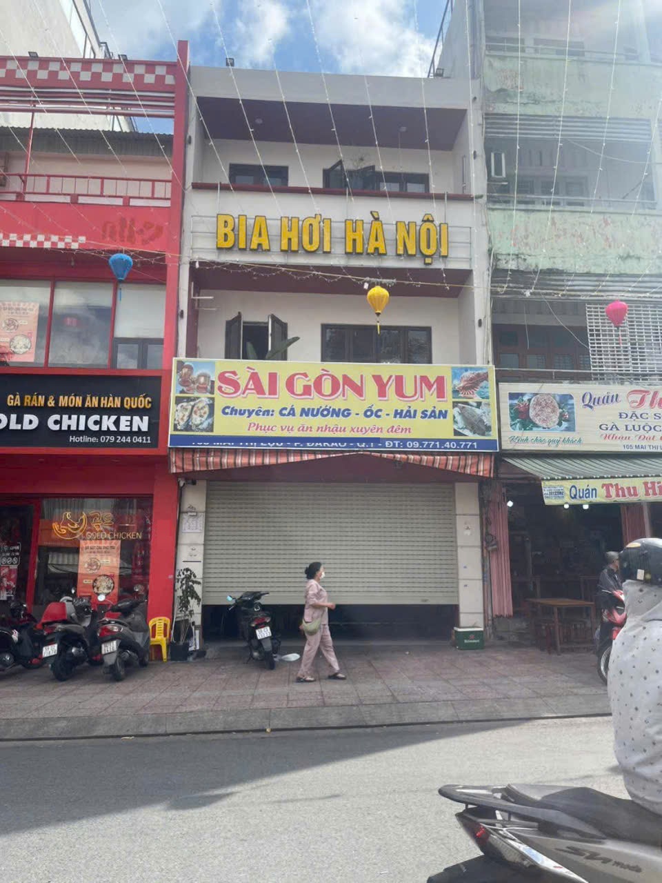 Cho thuê nhà mặt tiền đường Mai Thị Lựu Quận 1