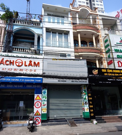 Cho thuê nhà mặt tiền đường Nguyễn Văn Thương D1 bình thạnh