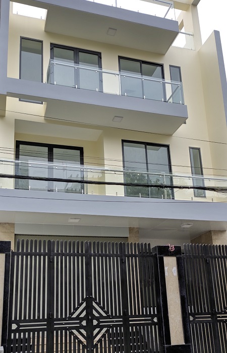 Cho thuê nhà mới đường nội bộ khu Trần Não quận 2 1 hầm 3 lầu