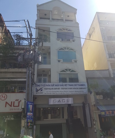 Cho thuê nhà nguyên căn mặt tiền đường Trần Quang Diệu Quận 3 1 hầm 4 lầu