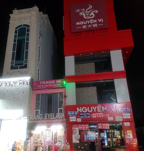 Cho thuee nhà 2MT đường Nguyễn Trãi quận 1