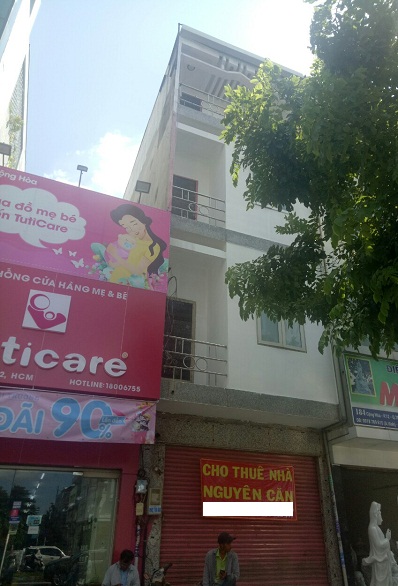 Nhà cho thuê nguyên căn mặt tiền Cộng Hòat quận Tân Bình